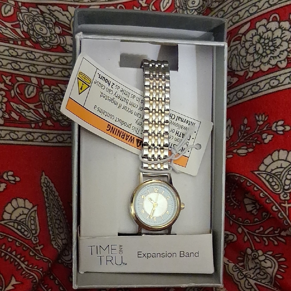 Time and Tru Two-Tone Expansion Band Watch